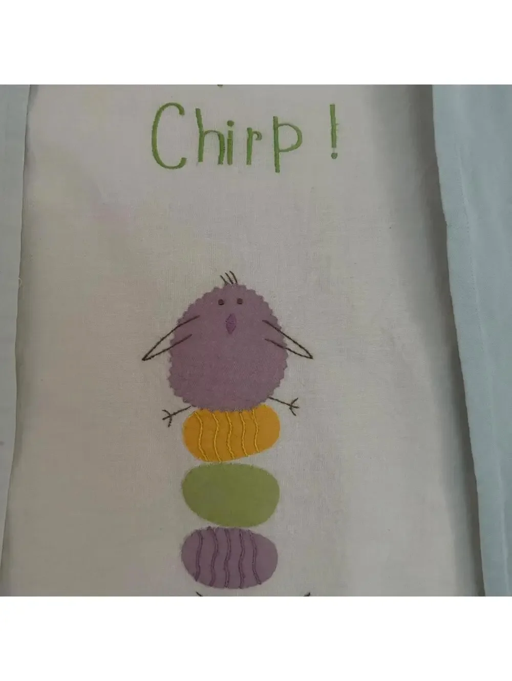 Sur La Table Easter Embroidered Appliqué Cotton Tea Towels set of 3 NWT